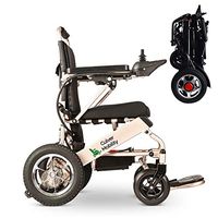 Culver Mobility Electric Power Wheelchair Scooter Fold & Travel Lightweight Folding Safe Electric Wheelchair Motorized FDA Approved Aviation 17.5 INC SEAT Width-Free Wheelchair RAMP Gift (Bronze)
