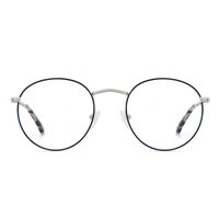 O-Q CLUB Blue Light Blocking Glasses UV Filter Computer Glasses Non Prescription Eyeglasses for Women Men(Silver/Blue)