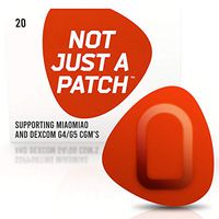 NOT JUST A PATCH – G5 G4 Dex-com CGM Adhesive Patch – Libre Sensor Patches – Miao-Miao Freestyle Adhesive Patches – Hypoallergenic Waterproof Adhesive – 20 Pack CGM Patches for Diabetic – Orange