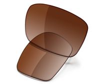 Saucer Premium Replacement Lenses for Oakley Holbrook OO9102 Sunglasses High Defense - Brown Gradient Tint Polarized
