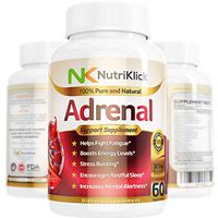 Adrenal Fatigue - Support - Health Supplement - Helps Fight Stress & Mood Swings - Boost Energy & Mental Alertness - Encourages Restful Sleep - Increases Concentration - 30 Day Supply