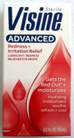 Visine Advanced Redness + Irritation Relief Eye Drops .5 OZ (Pack of 3) by Visine