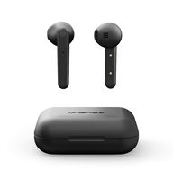 Urbanista Stockholm True Wireless Earbuds 14H Playtime Bluetooth 5.0 with Charging Case, Touch Controls & Dual Mic Earphones Compatible with Android and iOS - Black