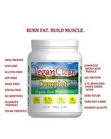 VeganClean Complete Gluten Free Organic Raw Plant Protein 2lbs 30 Servings