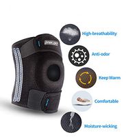 Omecon Knee Brace - Sport Knee Wraps for Men and Women, Great Support and Protection, for Arthritis, Pain Relief with Adjustable Straps and Breatheable Fabric