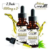 Premium & Powerful Hemp Extract 1000mg, Natural Herbal Hemp Drops, Soothing Mint, 2 Pack