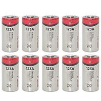 Rayovac RL123A Lithium CR123A 3V Photo Lithium Batteries Bulk (10 Batteries)