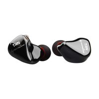 FINME TRN IM1 EarHIFI Eight-Unit Ring Iron Headphones Phone Subwoofer Wired No Mic (Black)