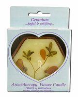 Auroshikha Flower Candles Geranium