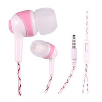Queind 3.5mm in Ear Stereo Luminous Headphone Earbuds Music Earphone with Mic Earbud Headphones