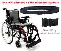 Karman S-Ergo 305 Lightweight Ergonomic Wheelchair S-ERGO305Q16RS, 29 lbs, Quick Release Wheels, Frame Rose Red, Seat Size 16"W X 17"D, Factory Adjustable Seat Height (Default 19" Floor to Seat)
