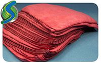 Red Microfiber Commercial Towels (30 Pack) 12" x 12" and Highest Quality 380 GSM. Incredibly Soft & Durable Material Ideal for Cleaning & Drying Any Surface!