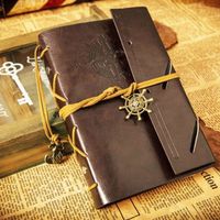 LIPOVOLT Classic Vintage Synthetic Leather Retro Blank Journal Travel Notepad Notebook