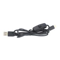 for Raspberry Pi 4 Power Supply 5V/3A USB to Type-C Power Supply Cord with ON Off Button Power Adapter Cable for Raspberry Pi 4-2 Pack