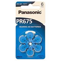 60 Panasonic Hearing Aid Batteries Size: 675