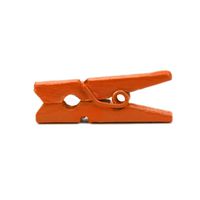 LWR CRAFTS Wooden Mini Clothespins 100 Per Pack 1" 2.5cm (Orange)