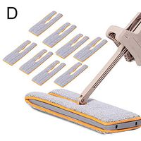 Jzenzero Self-Wringing Double Sided Flat Mop Telescopic Handle Mop Home Floor Cleaning Tool