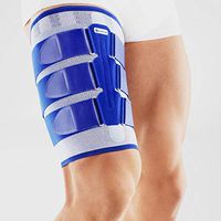 Bauerfeind - MyoTrain - Thigh Support - Support for Injuries to The Thigh or Hamstring - Size 6 - Color Titanium