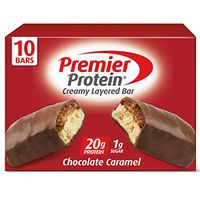 Premier Protein 20g Protein bar, Chocolate Caramel, 2.08 Oz, (10Count), 10 Pack