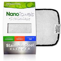 Nano Towels Stainless Steel Cleaner | The Amazing Chemical Free Stainless Steel Cleaning Reusable Wipe Cloth | Kid & Pet Safe | 7x16" (1 pc)