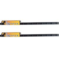 Prime Wire & Cable PB800012 12-Outlet 4-Foot Metal Power Strip with 6-Foot Cord, Black, 2-Pack