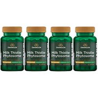 Swanson Milk Thistle Phytosome - Standardized Siliphos 300 mg 60 Caps 4 Pack