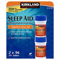 Kirkland Signature Nighttime Sleep Aid (Doxylamine Succinate 25 mg), 192 Tablets , Pack of 3