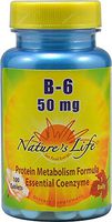 Vitamin B-6 50mg - Vegetarian, Yeast-Free Nature's Life 100 Tabs