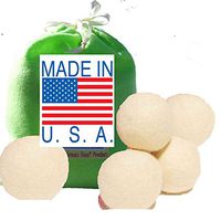 5 Eco-Friendly Wool Dryer Balls -Set of Five 100% Handmade, Natural and Unscented Quality Wool from US Farms