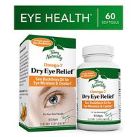 Terry Naturally Omega-7 Dry Eye Relief - 500 mg Sea Buckthorn, 60 Vegan Softgels - Eye Moisture Support Supplement, with Omegas 7, 9, 6 & 3 - Non-GMO, Gluten-Free - 60 Servings