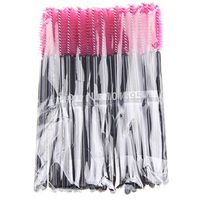 Corcrest(TM) 50pcs/PCAK make up brush 4Color Synthetic Fiber One-Off Disposable Eyelash Brush Mascara Applicator Wand Brush
