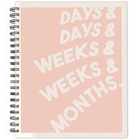 Emily + Meritt 2019-2020 Academic Year Weekly & Monthly Planner, Large, 8-1/2" x 11", The Days & Weeks & Months Planner (EM200-905A)