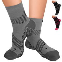 TechWare Pro Plantar Fasciitis Sock – Therapy Grade Targeted Cushion Compression Socks Men & Women. Ankle Brace Foot Sleeve with Arch Support for Achilles Tendonitis & Heel Pain Relief 1 Pair