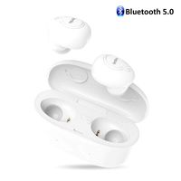 iyesku Bluetooth Earbuds Audifonos Bluetooth, Best Bluetooth Headset Headphones True Wireless Earbuds Bluetooth 5.0 IPX5 15H Playtime Auto Pairing Binaural Mic, Built in-Ear Mini Earphones, T02-White