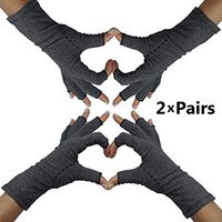 Fingerless Arthritis Compression Gloves – Arthritis Gloves to Help Swollen Hands & Fingers. Rheumatoid Joints & Carpal Tunnel Pain Relief, Fits Women & Men. Warms Knuckles and Supports Wrists (Small)