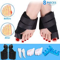 Bunion Corrector and Bunion Relief Kit, Orthopedic Bunion Splint, Big Toe Corrector Straightener Brace, Toe Separators Spacers Straighteners, Hammer Toe, Toe Joint Pain Relief Aid for Men and Women