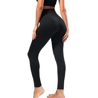 High Waisted Leggings for Women - Soft Athletic, Black, Size Large - X-Large