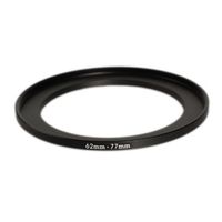 Market&YCY 62-77mm Camera Black Aluminum Adapter Ring, Lens Adapter for Camera Filter Adapter Ring