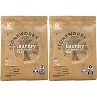 Grab Green Stoneworks Laundry Detergent Pods, Powered by Naturally-Derived Plant & Mineral-Based Powder Pods, Oak Tree, 50 Count (Pack of 2) Loads, EPA Safer Choice Certified
