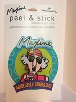 Hallmark Maxine Absolutely Crabulous ! 3D Peel & Stick Adhesive Gift Trim tag