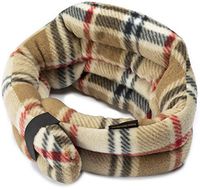 Hands-Free Neck Heating Wrap: Microwavable Thermal Hot Pack, Large Heat Therapy Pillow for Sore Neck & Shoulder Muscle Pain Relief - Personal, Reusable (London)