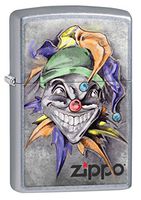 Zippo Lighter: Joker with Hat - Street Chrome 78282