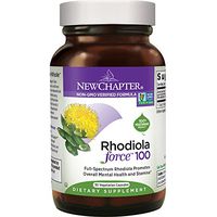 New Chapter Rhodiola Force 100mg with Potent Rhodiola for Endurance + Mood Support + Stress Adaptogen + Non-GMO Ingredients - 30 ct Vegetarian Capsules