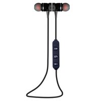 Axiba Metal Magnet Wireless Bluetooth Earphone Headset Headphone for Samsung Galaxy Note 8,iPhone x/8,Earphone with 55Mah Rechargeable Lithium Battery (Black)