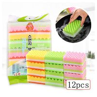 Donet 12pcs Household Washing Sponge Home Kitchen Dish Cleaning Tool Scouring Sponge