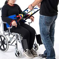 Fushida Stand Assistance Belt - Standing Sling for Transfer - Padded Patient Lift Sling Stand Assist Sling 300lb Weight, Quicker Easier Safer Transfers & Toileting(FYH290-BLUE)