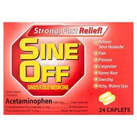 SINE-OFF CAPLETS (New Formula), 1 Box of 24 Caplets