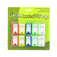 Bulk Buys GC180-24 11" x 11" x 11" Color Coded Key Tags - Pack of 24