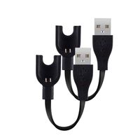 RIJER Replacement USB Charger Cable Compatible Xiaomi 3 Band Miband 3nd Wristband Accessories 2PCS