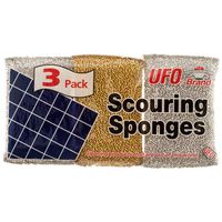 Wholesale SCOURING SPONGE 3PK TWO ASST CLR #933